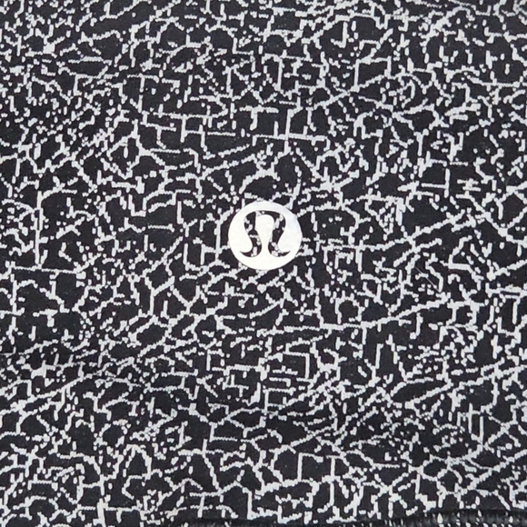 Lululemon Wunder Under Hi-Rise 1/2 Tight (17")-Luon Crackle Jaquard Black White - Picture 10 of 12